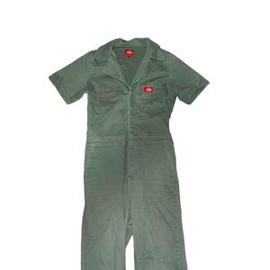 Dickie's Army Green Short Sleeve Junpsuit
